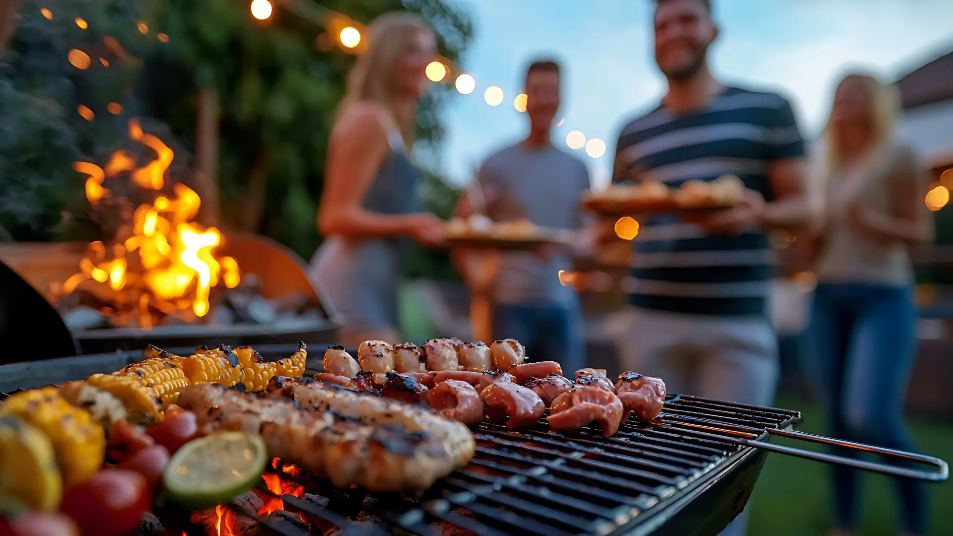 Backyard braai setup
